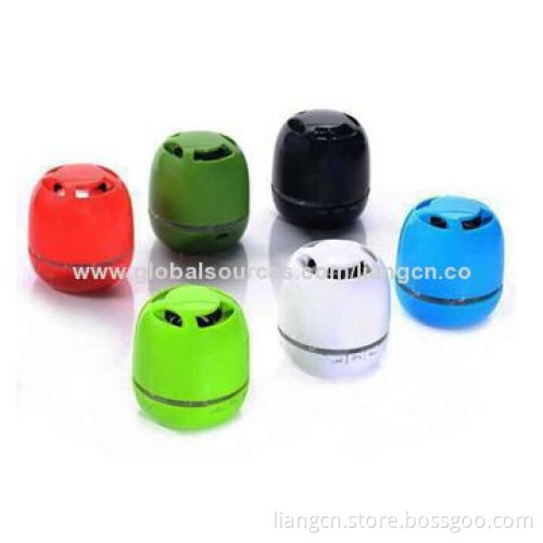 2014 New Style Mini Cylindrical Bluetooth Speaker with Built-in Rechargeable Battery
